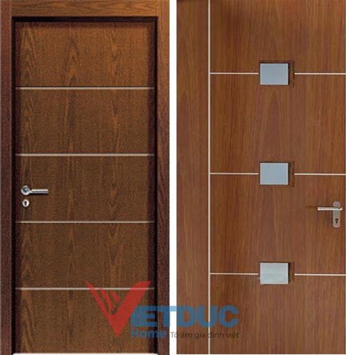 Mẫu cửa gỗ công nghiệp MDF Veneer đẹp